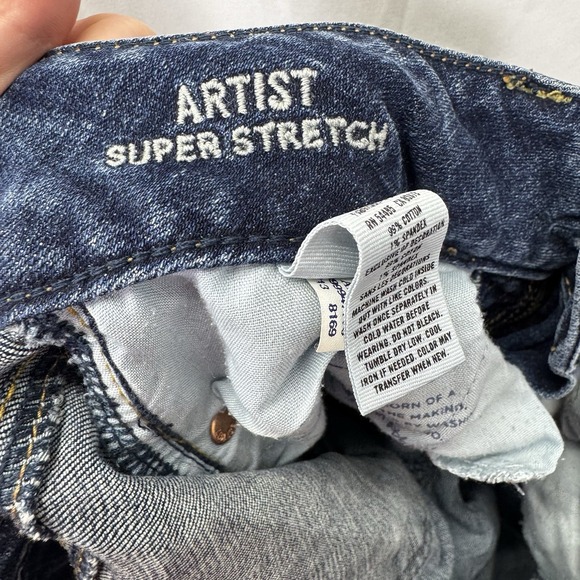 American Eagle Outfitters Artist Super Stretch Bootcut Jeans 00 Short - Picture 9 of 12